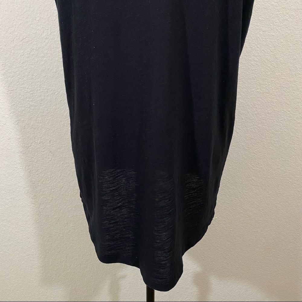Pink VS sz:L Black Short Sleeve High-Low Sheer Tee - Picture 10 of 12